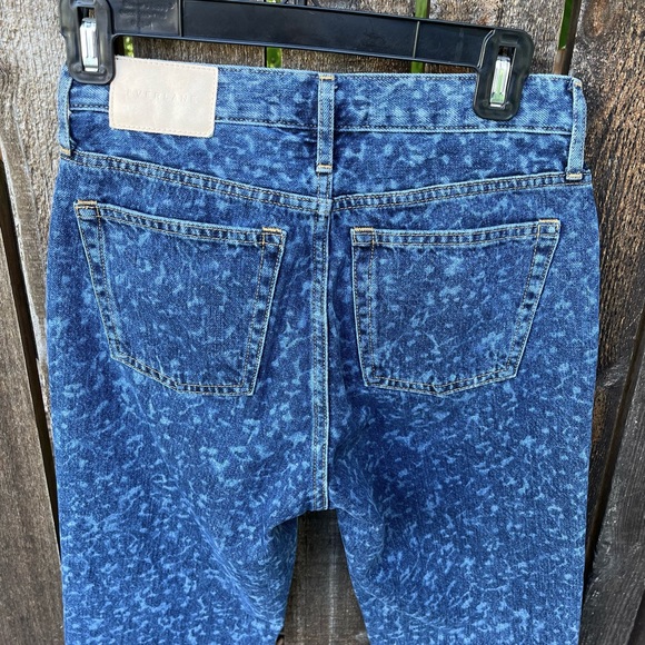 Everlane Wm’s The 90s Cheeky Organic Cotton Jean In Dark Painterly Strokes Sz 25 - Picture 8 of 16